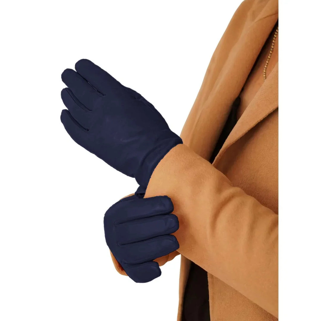 De Kessler handschoenen Chelsea navy in gebruik #kleur_navy