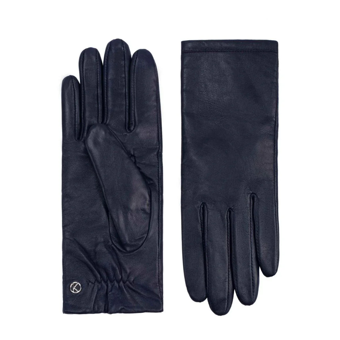 Voor en achterkant van de Kessler handschoenen Chelsea navy #kleur_navy