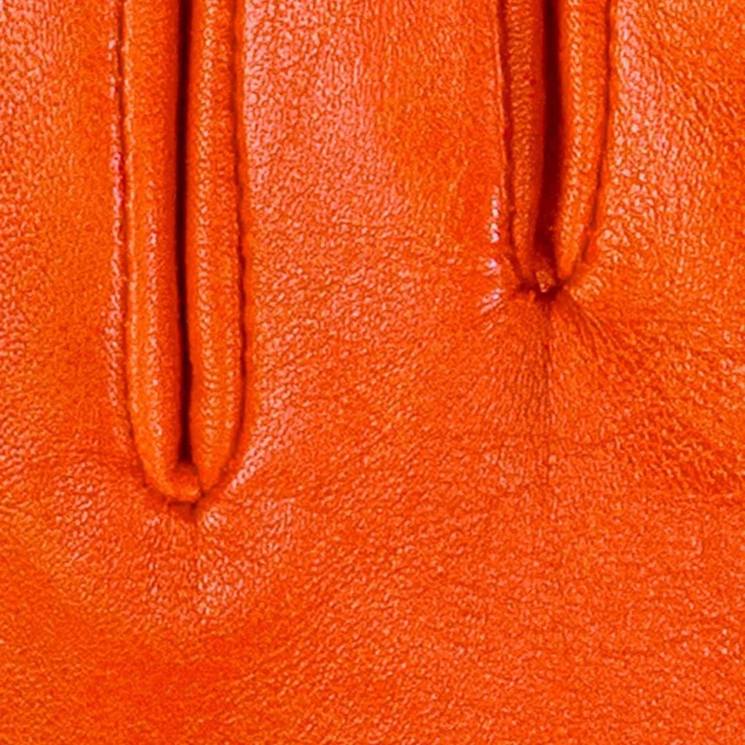 Details van de Kessler Chelsea handschoenen in oranje #kleur_oranje