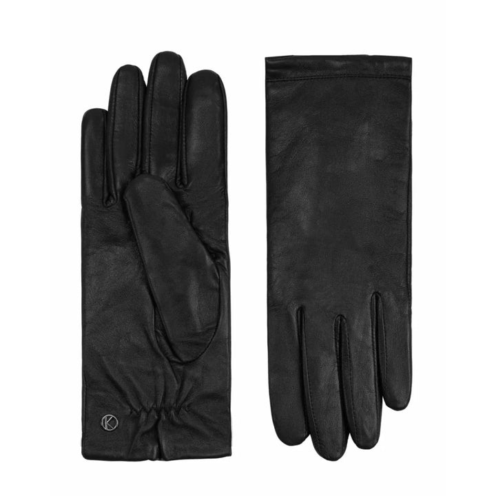 Voorkant en achterkant van de Kessler Chelsea handschoen in het zwart #kleur_zwart