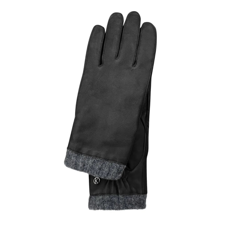 Bovenkant van de Kessler Rasmus leren handschoenen navy #kleur_navy