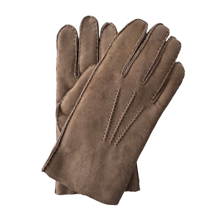 Bovenkant van de Kessler mats leren handschoen nougat #kleur_nougat