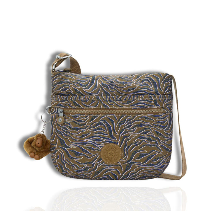 Voorkant Kipling ARTO crossbody tas undersea leaves #kleur_undersea-leaves