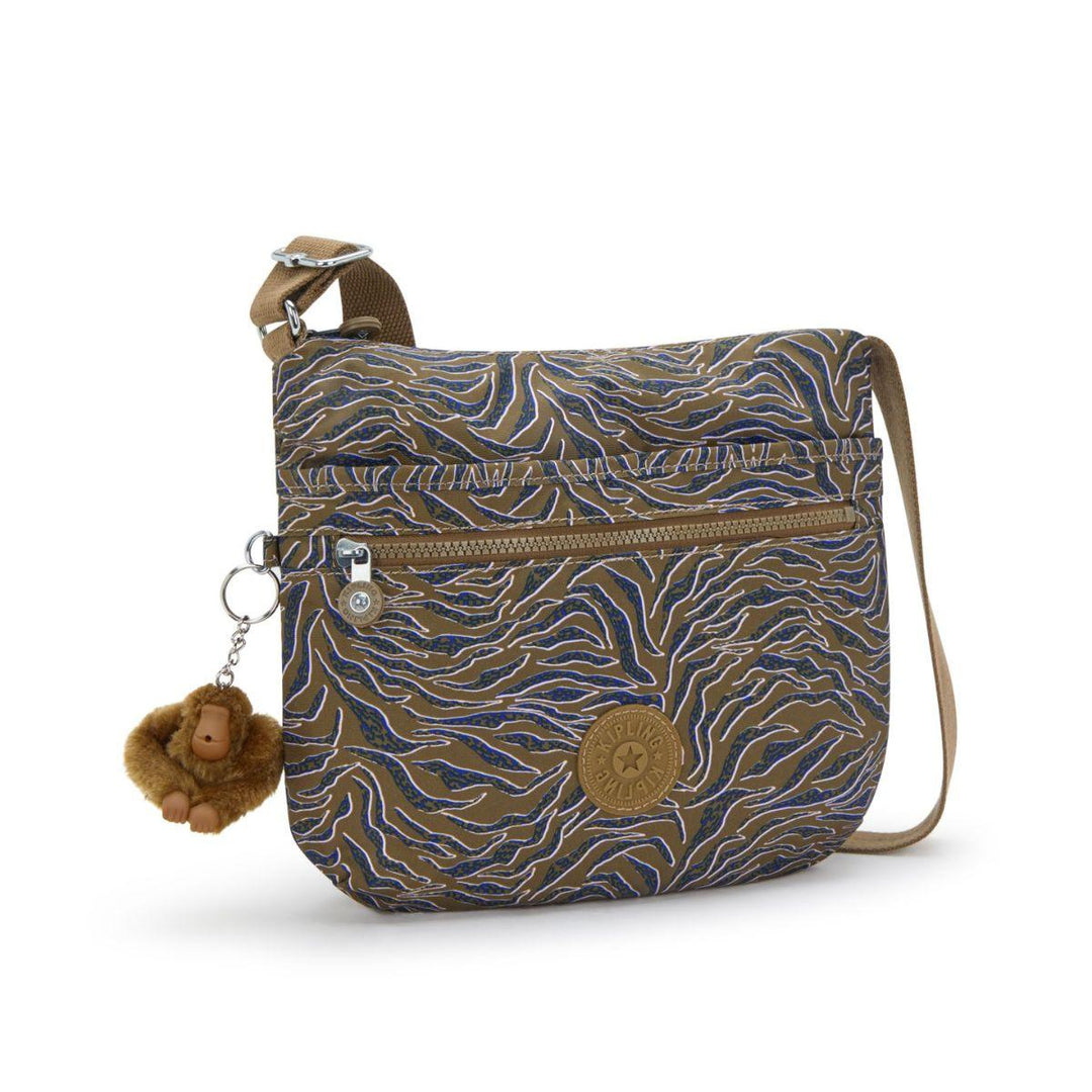 Voorzijde Kipling ARTO crossbody tas undersea leaves #kleur_undersea-leaves