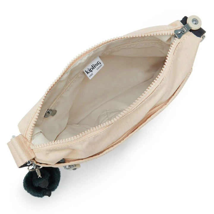 Binnenkant Kipling ARTO crossbodytas beige #kleur_beige