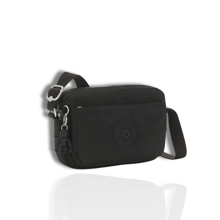 Voorzijde Kipling Abanu crossbodytas zwart #kleur_zwart