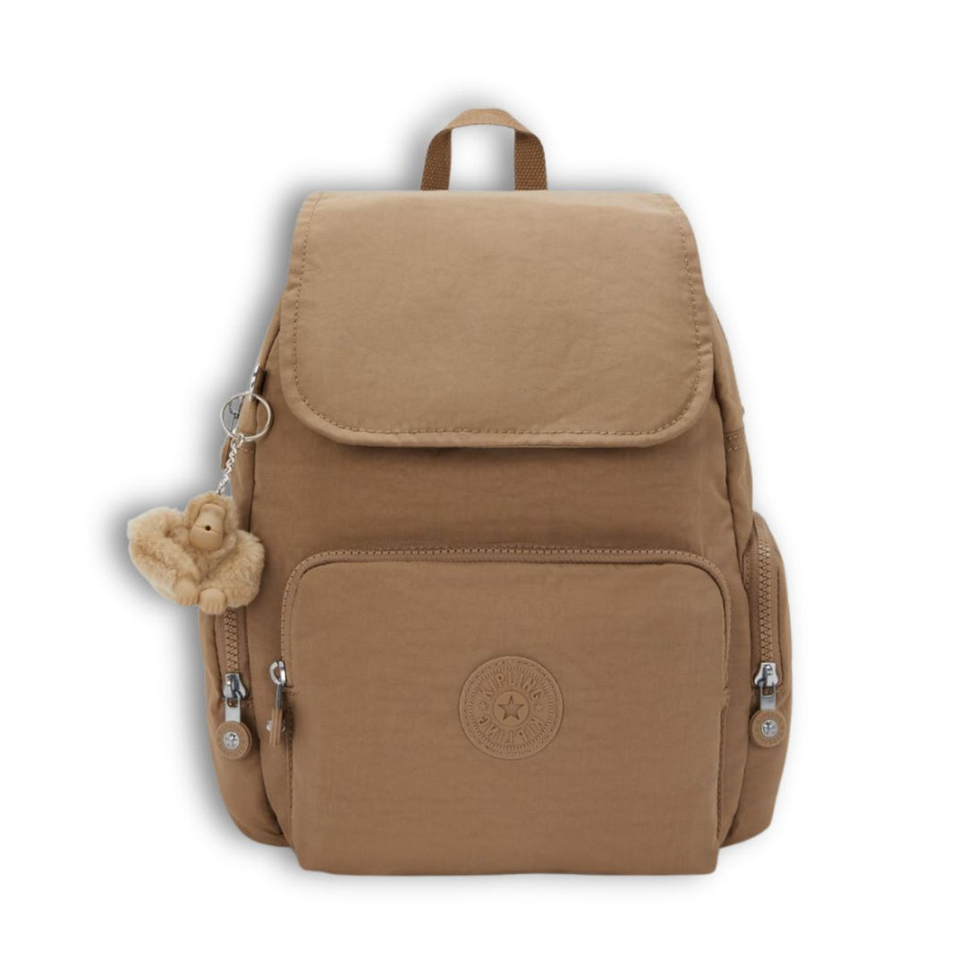 Voorkant van de Kipling City Zip s Early-tan #kleur_early-tan