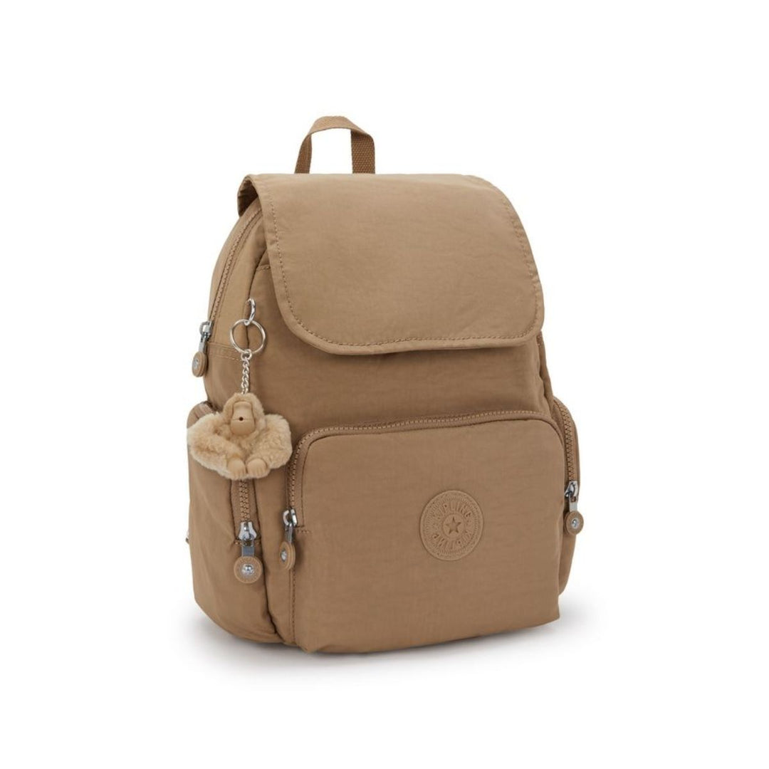 Voorzijde van de Kipling City Zip s Early-tan #kleur_early-tan