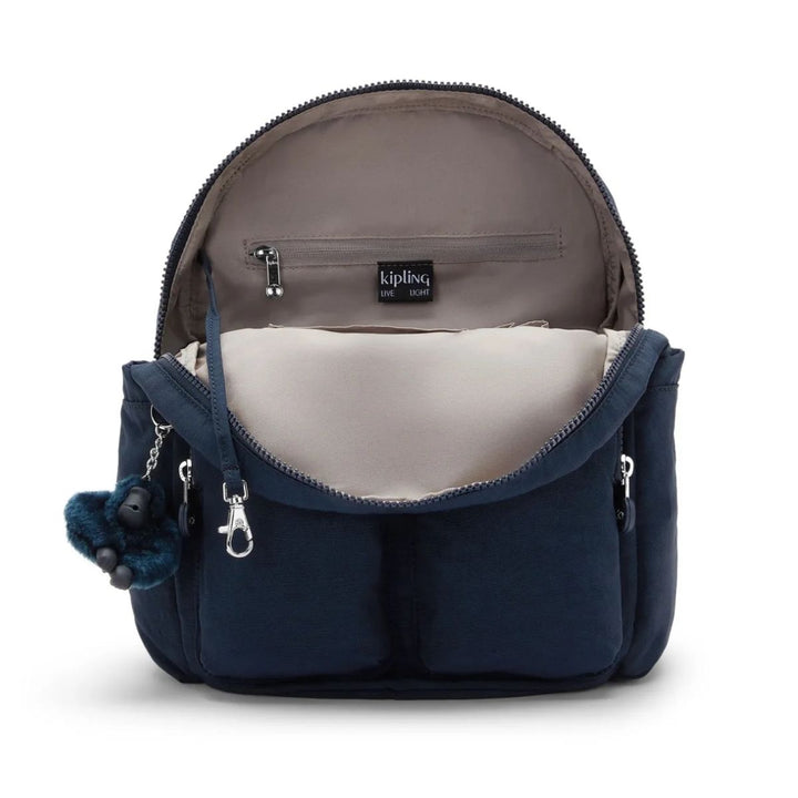 Binnenkant van de Kipling city pocket s #kleur_navy