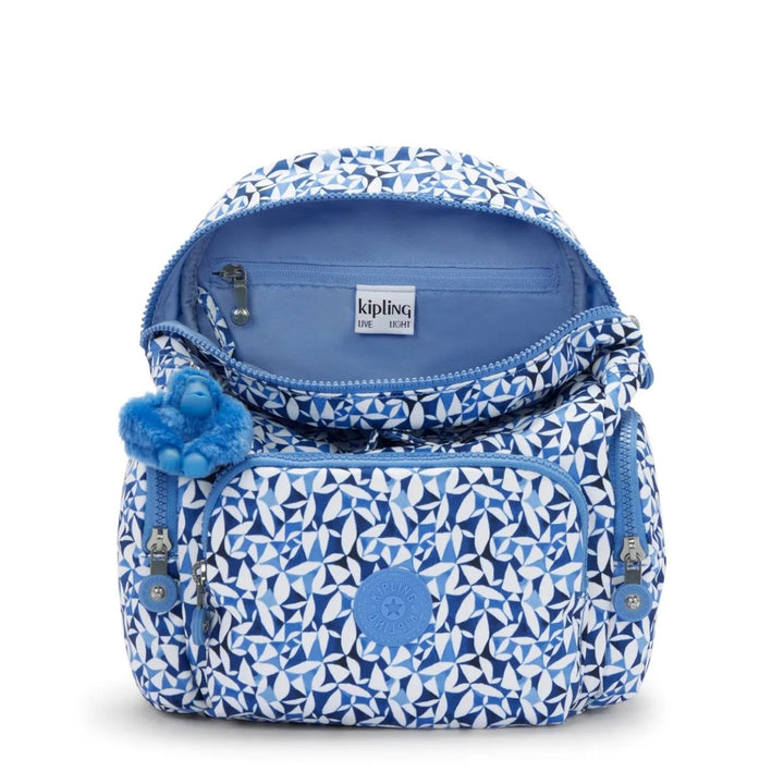 Binnenkant van de Kipling City zip mini crazy-leaves #kleur_crazy-leaves