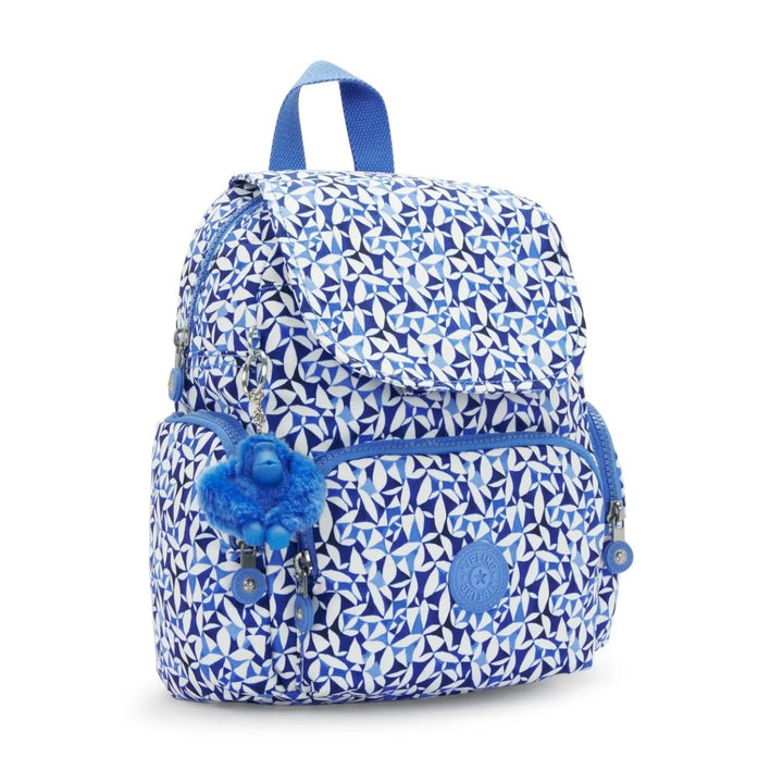 Voorzijde van de Kipling City zip mini crazy-leaves #kleur_crazy-leaves