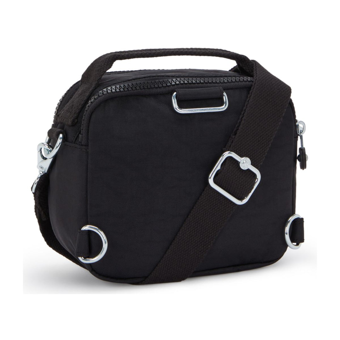 Achterkant van de Kipling Classic Cahir schoudertas in het zwart #kleur_zwart