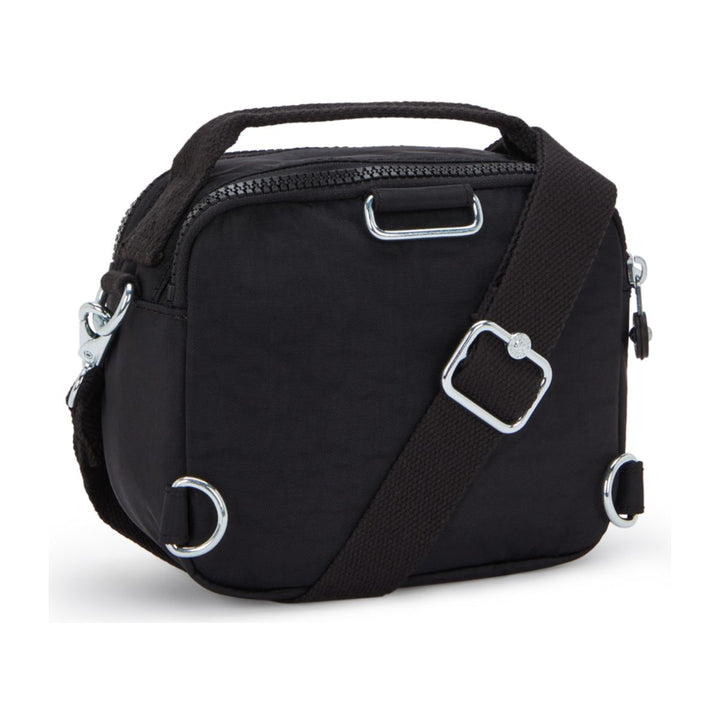 Achterkant van de Kipling Classic Cahir schoudertas in het zwart #kleur_zwart