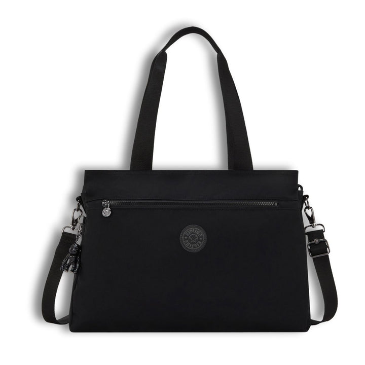 Voorkant van de Kipling Elysia work dames werktas 15,6 inch zwart #kleur_zwart