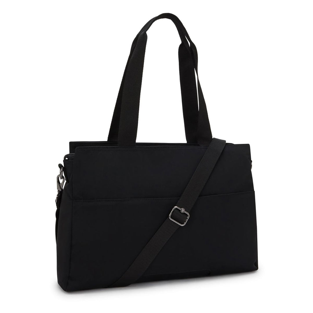 Achterkant van de Kipling Elysia work dames werktas 15,6 inch zwart #kleur_zwart