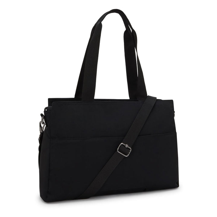 Achterkant van de Kipling Elysia work dames werktas 15,6 inch zwart #kleur_zwart