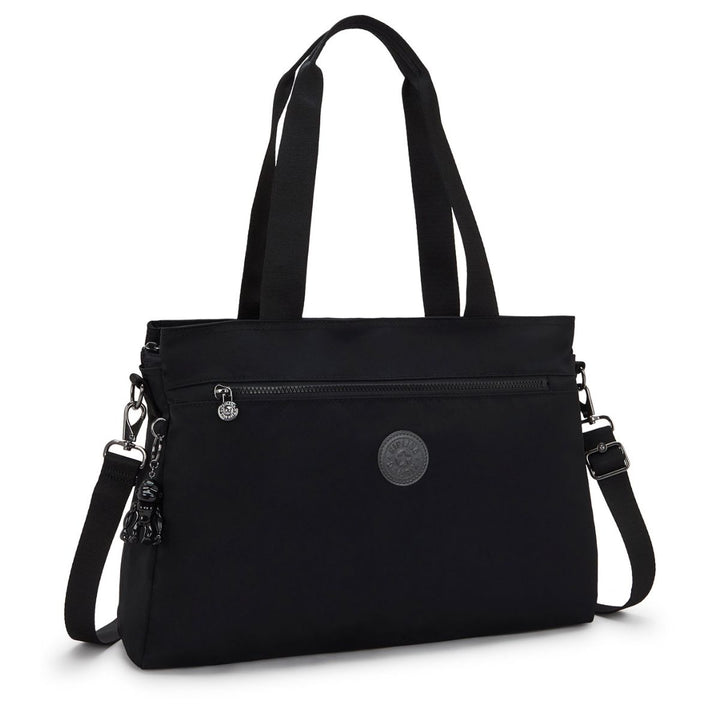 Voorzijde van de Kipling Elysia work dames werktas 15,6 inch zwart #kleur_zwart