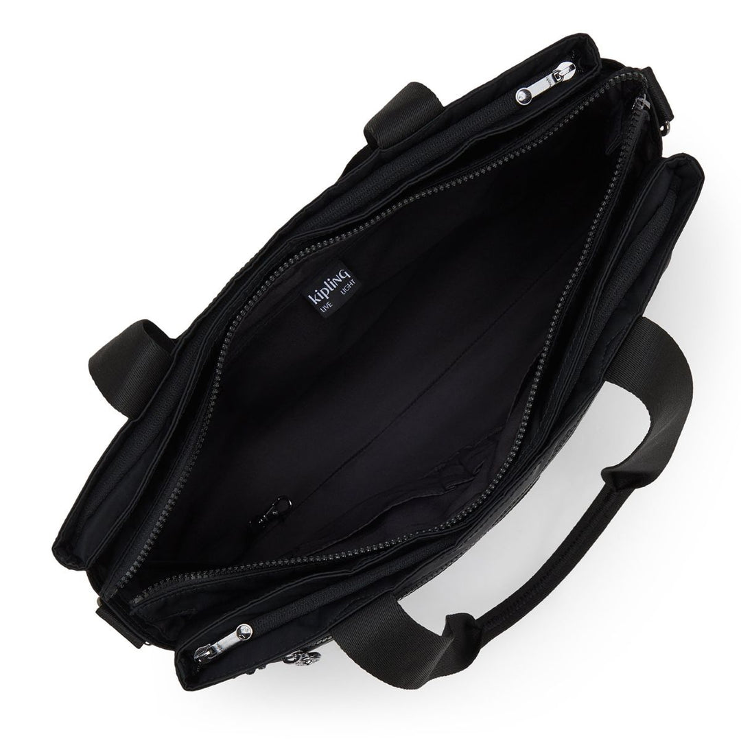 Binnenkant van de Kipling Elysia work dames werktas 15,6 inch zwart #kleur_zwart