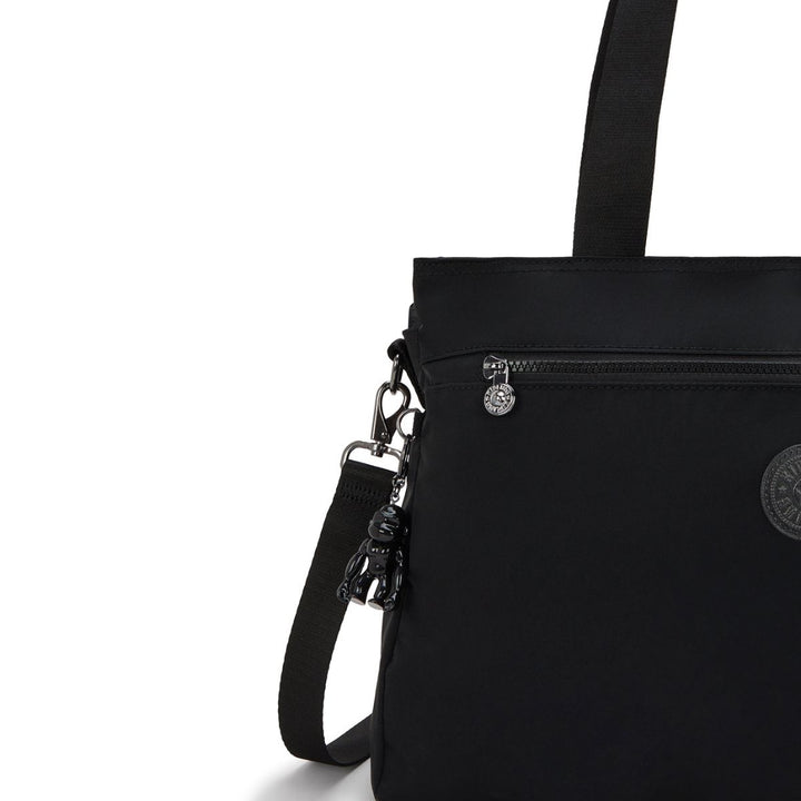 Details van het materiaal van de Kipling Elysia work dames werktas 15,6 inch zwart #kleur_zwart