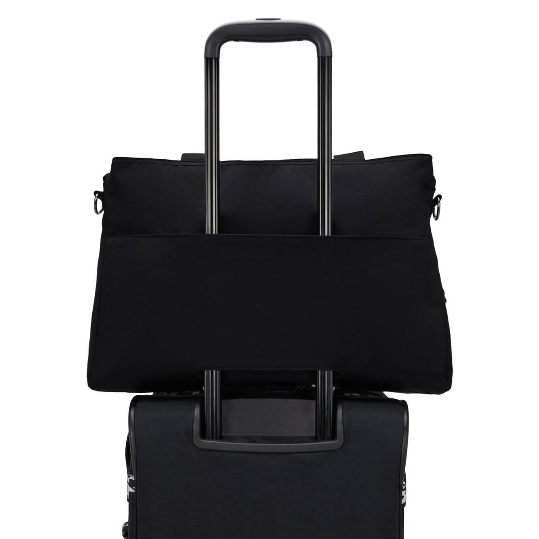 De Kipling Elysia work dames werktas 15,6 inch zwart op een koffer #kleur_zwart