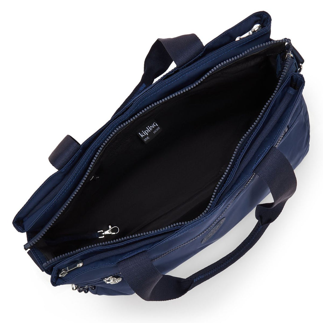 Binnenkant van de Kipling Elysia work dames werktas 15,6 inch infinite-blue #kleur_infinite-blue