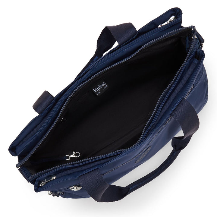 Binnenkant van de Kipling Elysia work dames werktas 15,6 inch infinite-blue #kleur_infinite-blue