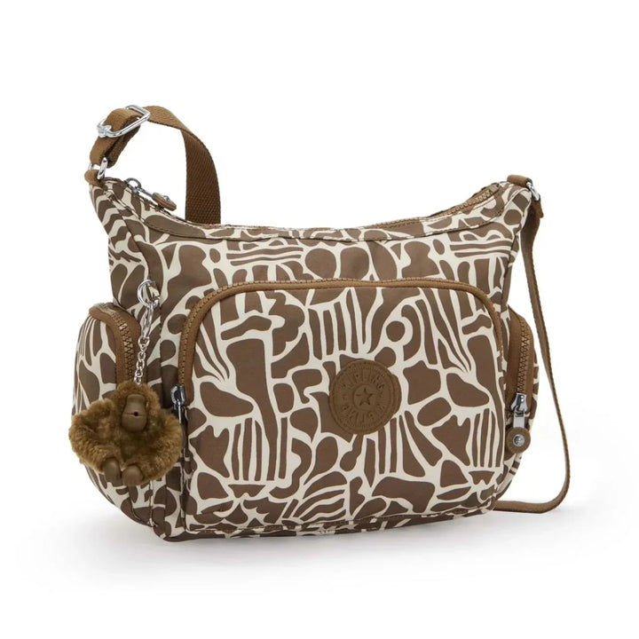 Voorzijde van de Kipling gabb s crossbodytas cocktail khaki #kleur_cocktail-khaki