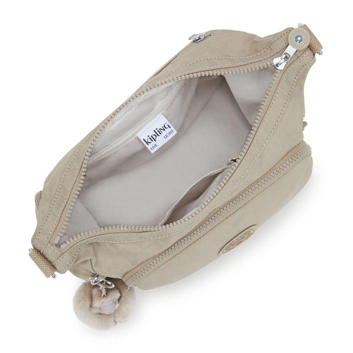 Binnenkant van de Kipling Gabb schoudertas in Signature-Beige #kleur_signature-beige