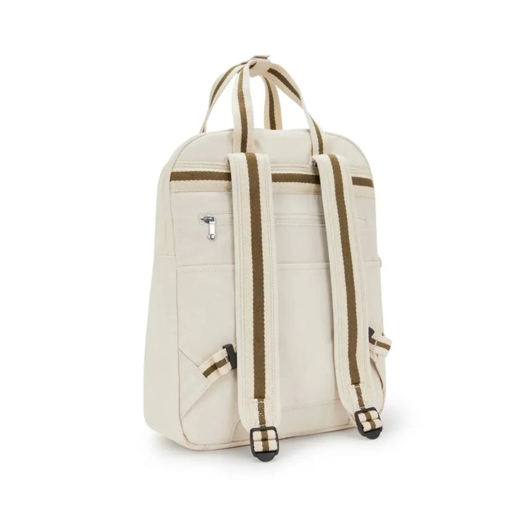 Achterkant van de Kipling Kazuki L laptoprugzak sand #kleur_sand
