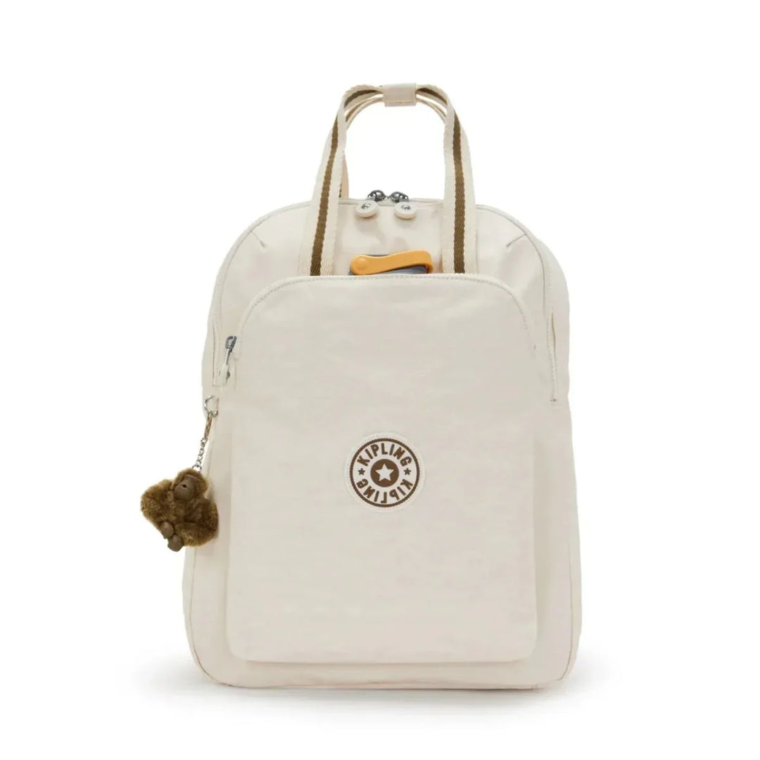 Voorkant met waterfles in gebruik #kleur_sand
