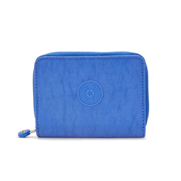 Voorkant van de Kipling Money Love kleine portemonnee blauw #kleur_blauw
