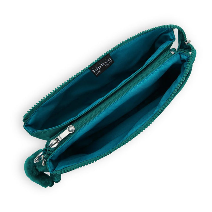 Binnenkant van de Kipling RIRI Outspoken green #kleur_outspoken-green
