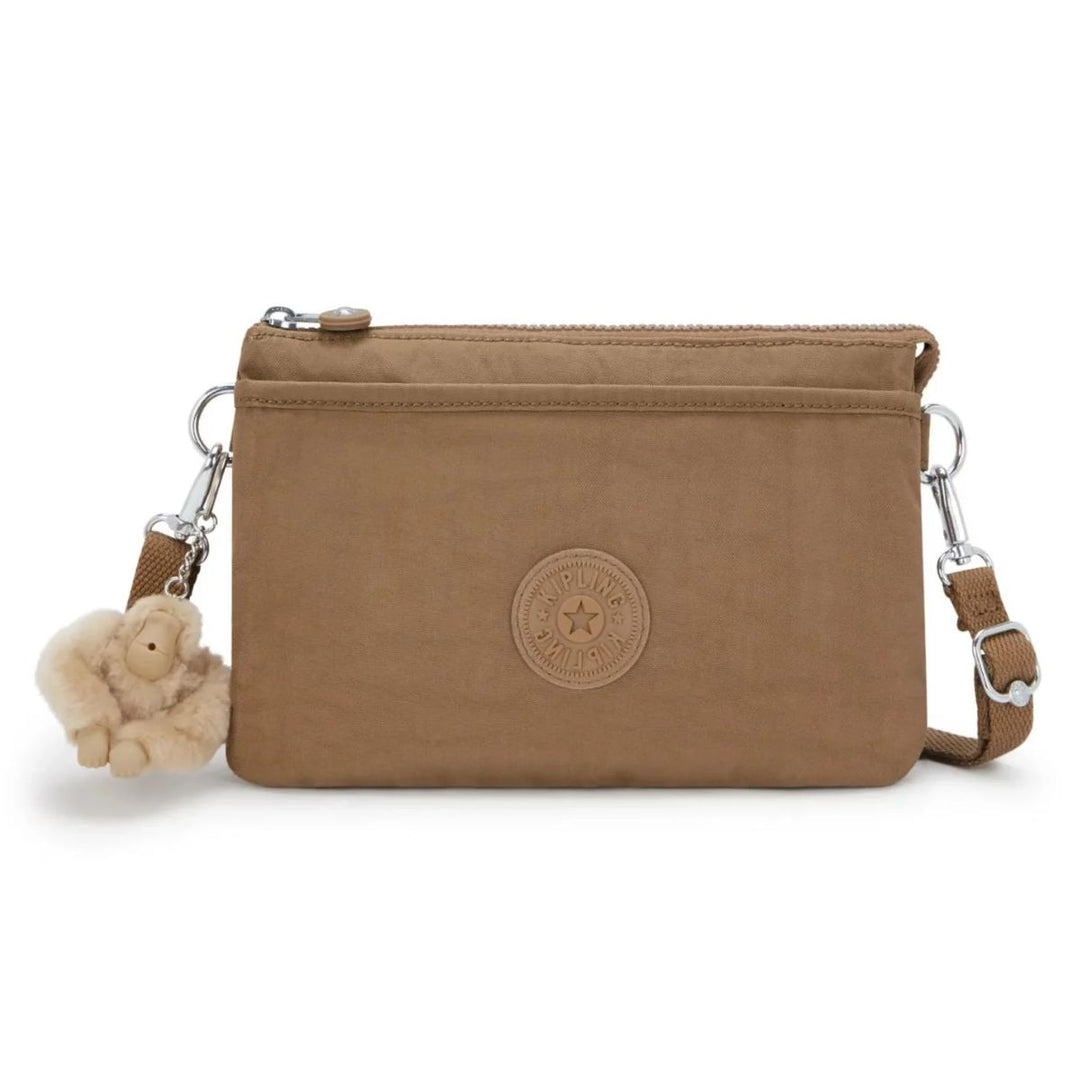 Voorkant van de Kipling RIRI Crossover tas early-tan #kleur_early-tan