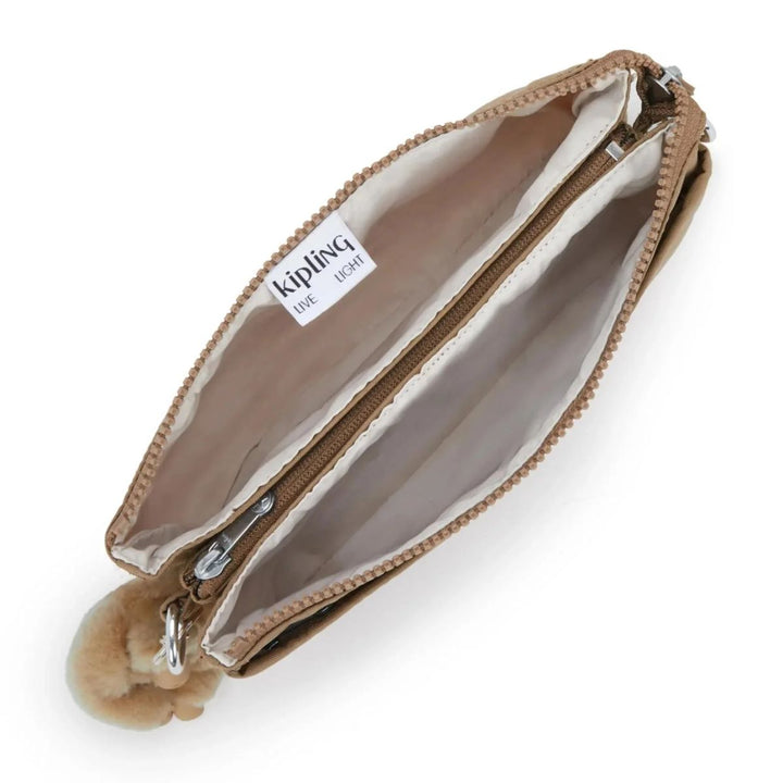 Binnenkant van de Kipling RIRI Crossover tas early-tan #kleur_early-tan