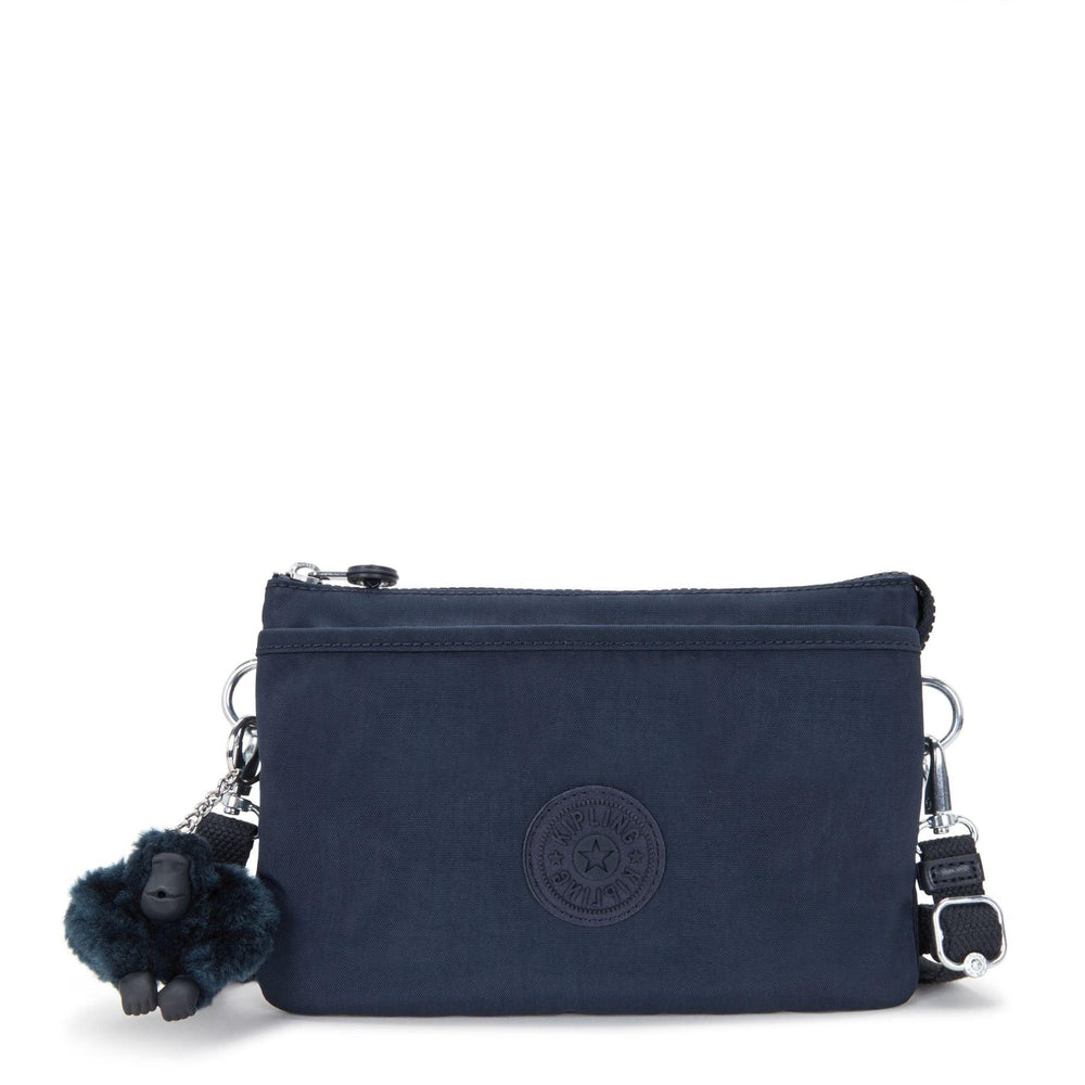 Voorkant Kipling RIRI kleine crossbody tas navy #kleur_navy