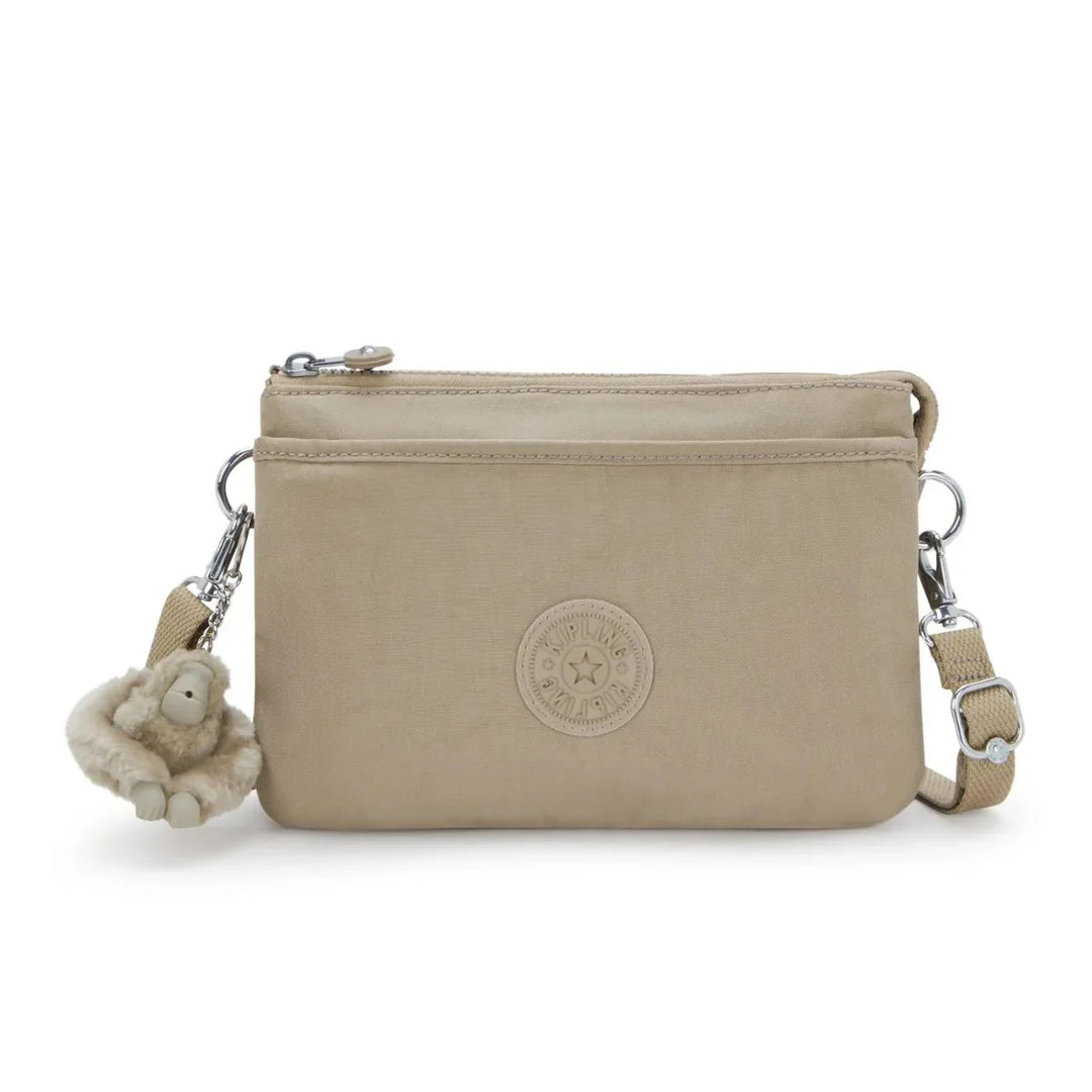 Voorkant van de Kipling RIRI soft Taupe #kleur_soft-taupe