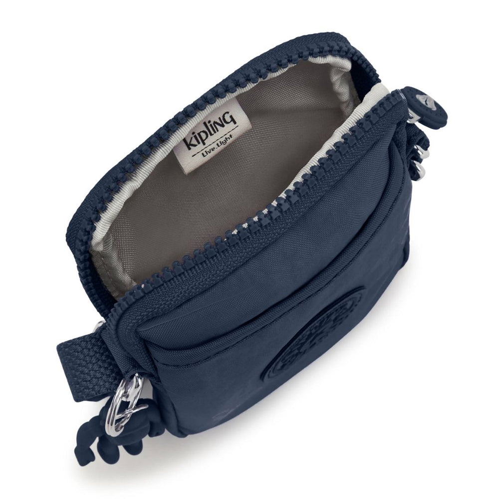 Binnenkant Kipling Tally telefoontasje navy #kleur_navy