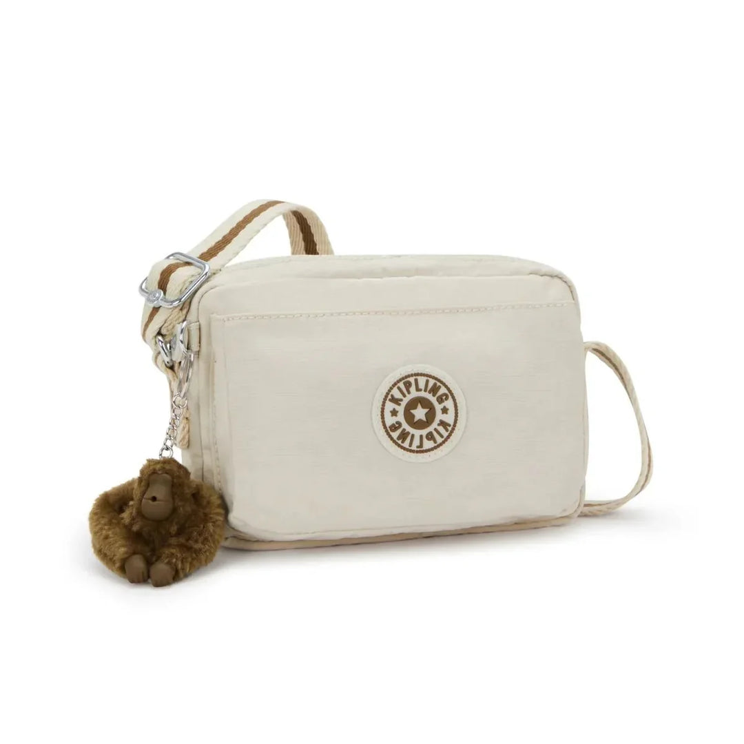 Voorzijde van de Kipling Abanu soft sand #kleur_sand