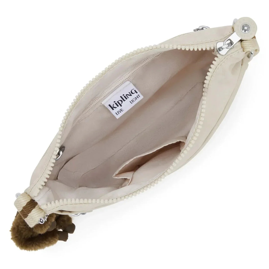Binnenkant van de Kipling arto soft sand #kleur_sand