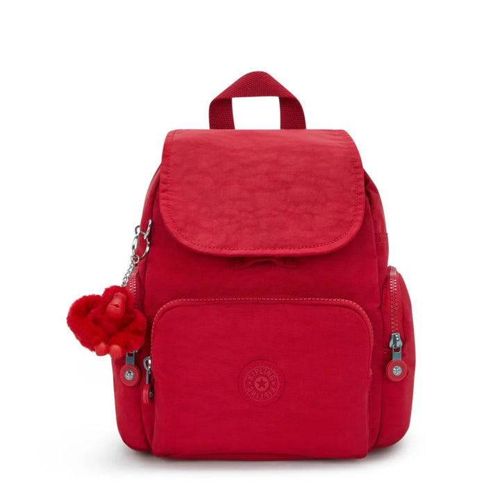 Voorkant van de Kipling City zip mini ruby-red #kleur_ruby-red