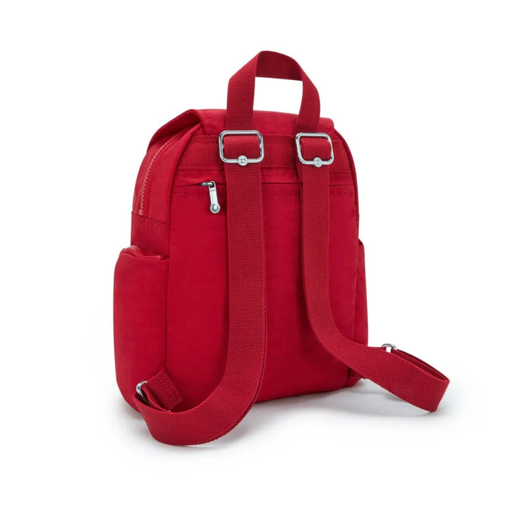 Achterkant van de Kipling City zip mini ruby-red #kleur_ruby-red