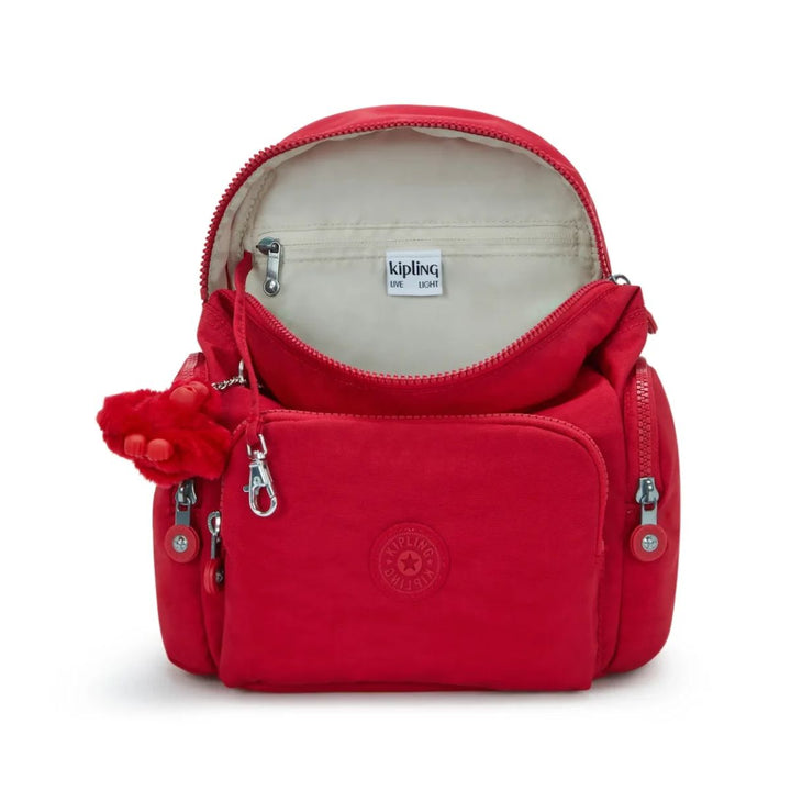 Binnenkant van de Kipling City zip mini ruby-red #kleur_ruby-red