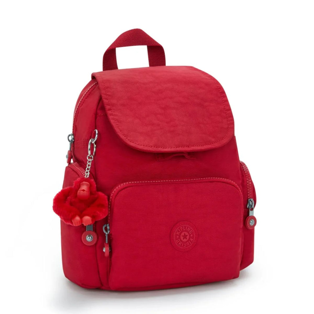 Voorzijde van de Kipling City zip mini ruby-red #kleur_ruby-red