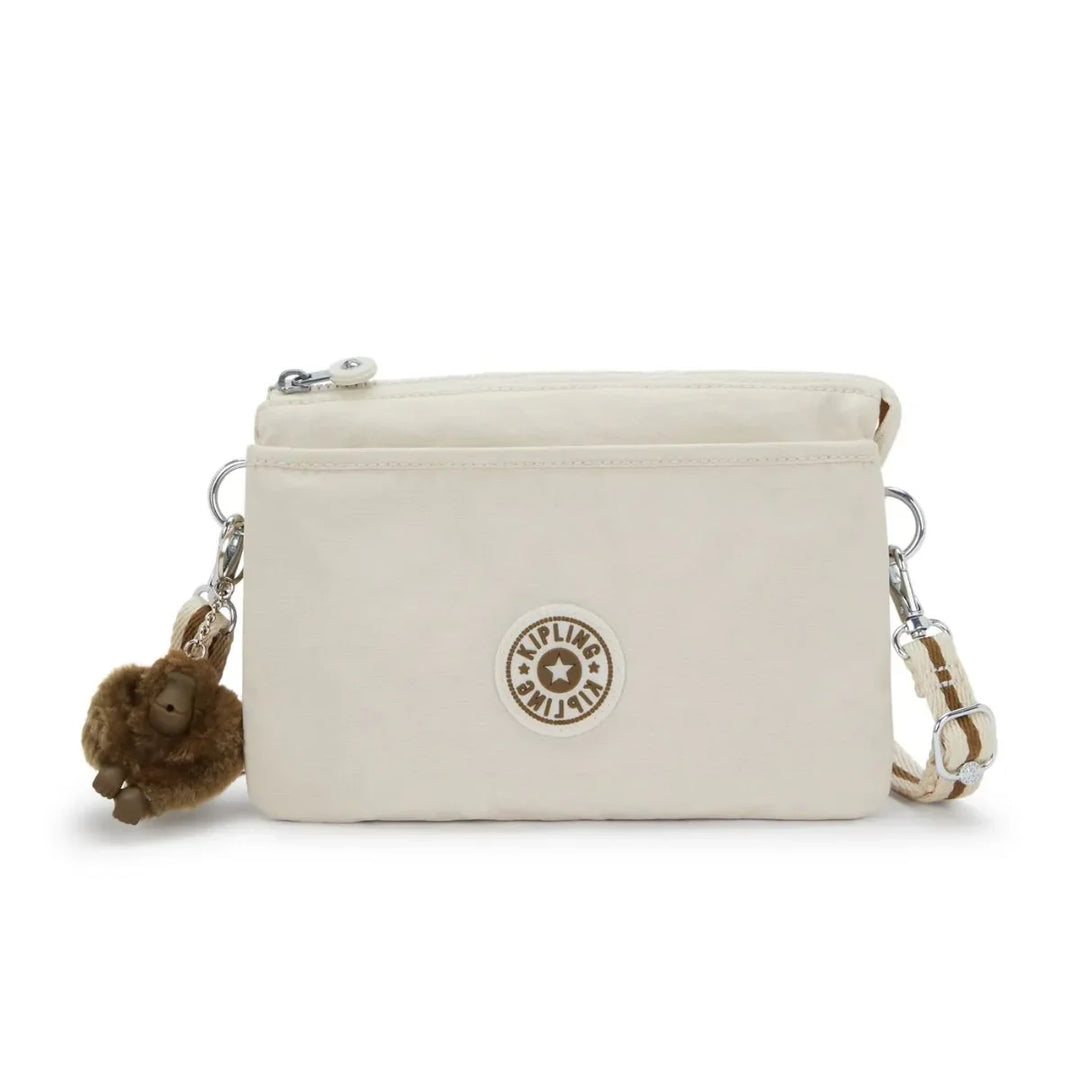 Voorkant van de Kipling RiRI soft sand #kleur_sand