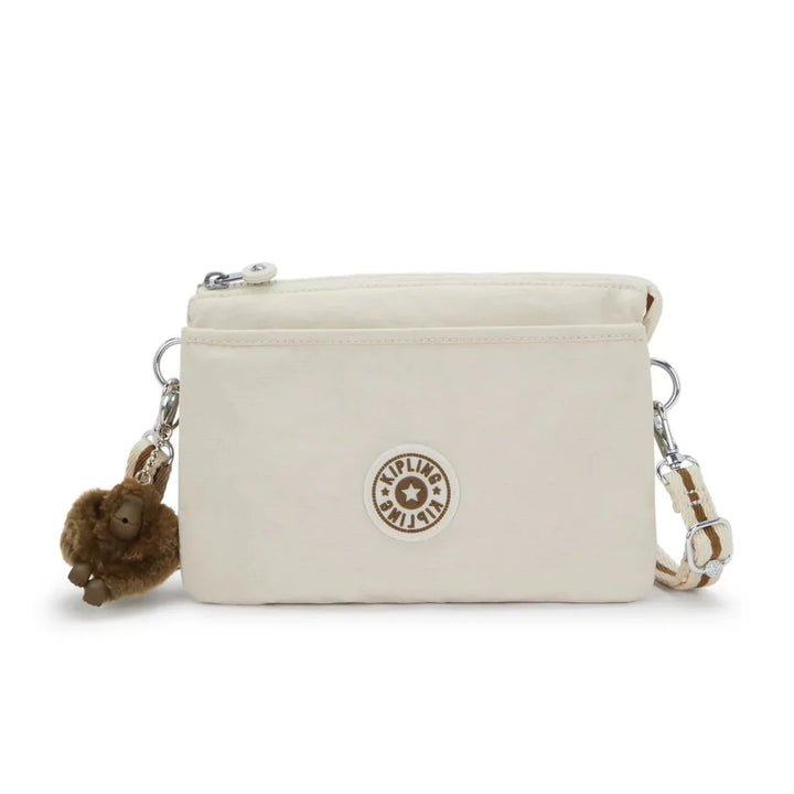 Voorkant van de Kipling RiRI soft sand #kleur_sand