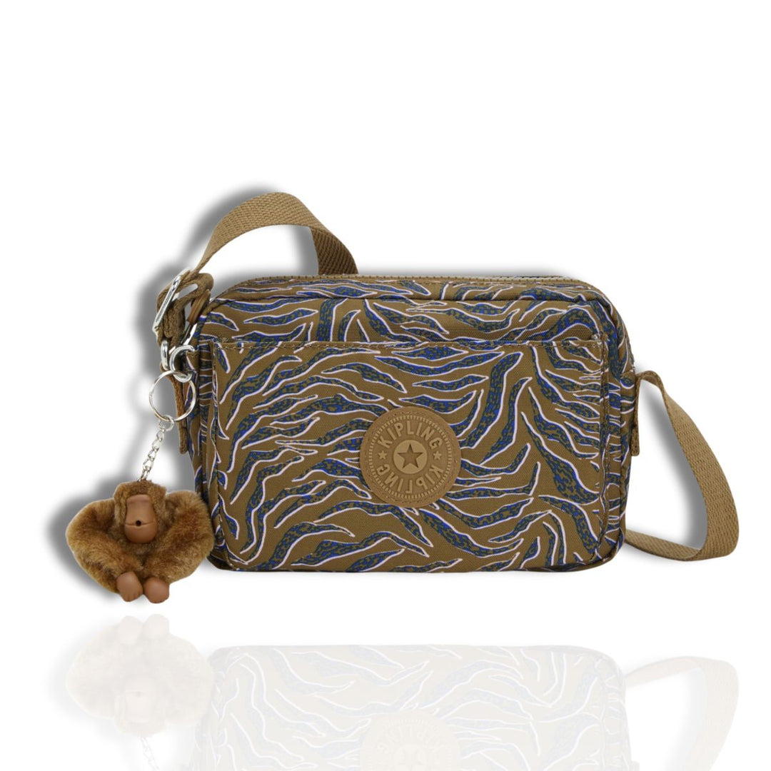 Voorkant Kipling Abonu Crossbody undersea leaves #kleur_undersea-leaves