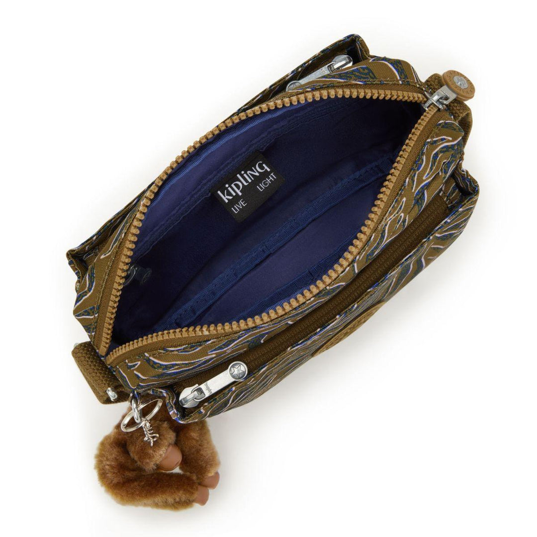 Binnenkant Kipling Abonu Crossbody undersea leaves #kleur_undersea-leaves
