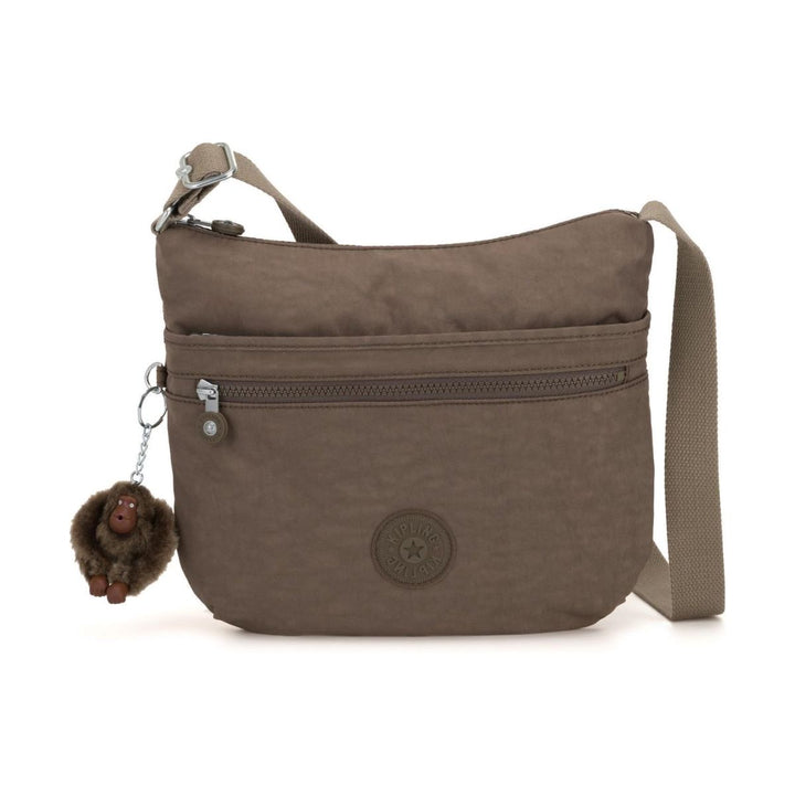 Voorkant van de Kipling ARTO crossbody tas true-beige #kleur_true-beige