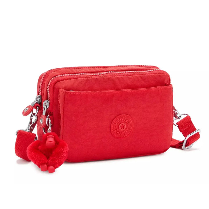 Voorzijde van de Kipling Abanu multi in red rouge #kleur_red-rouge