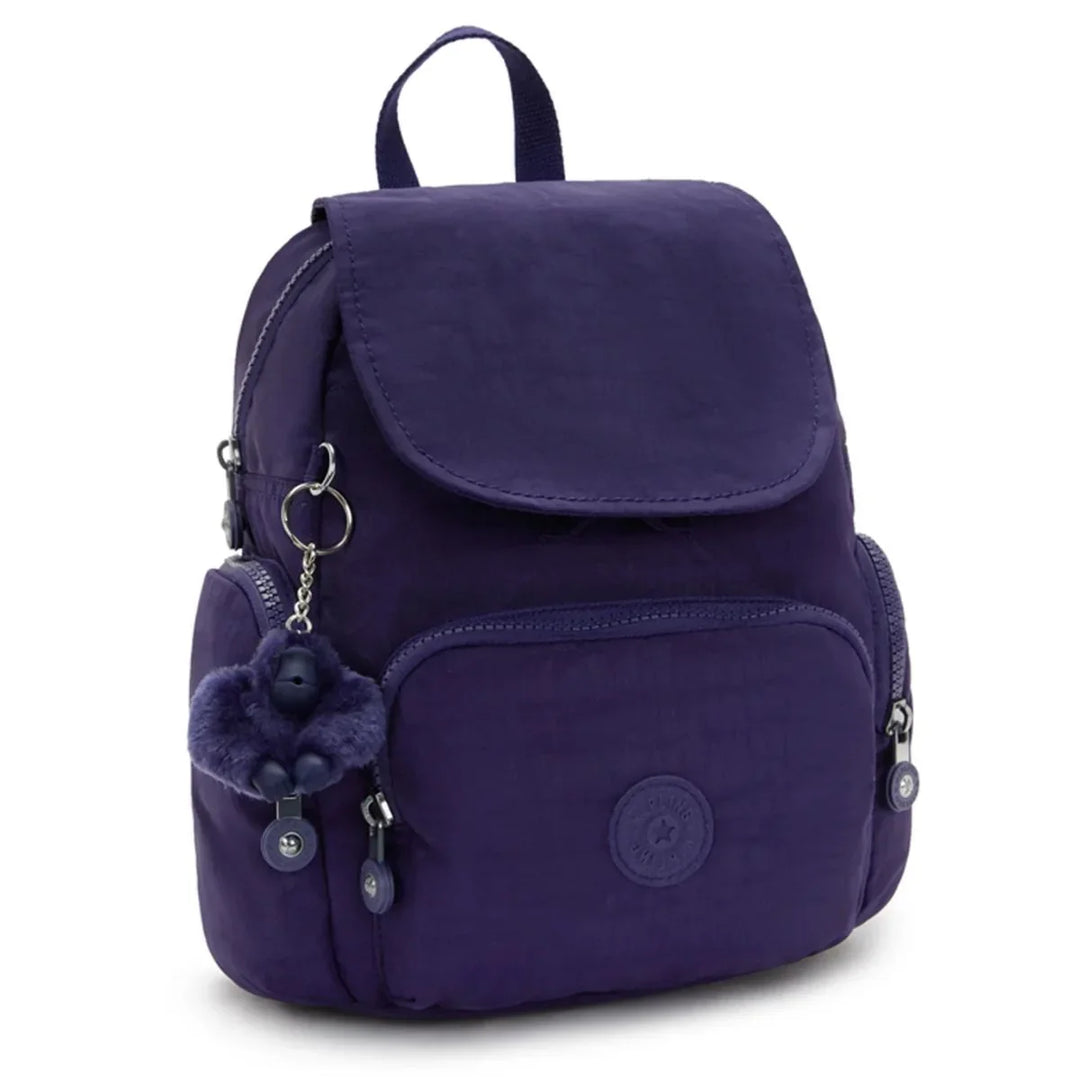 Voorzijde van de Kipling city zip mini moonlit-blue #kleur_moonlit-blue